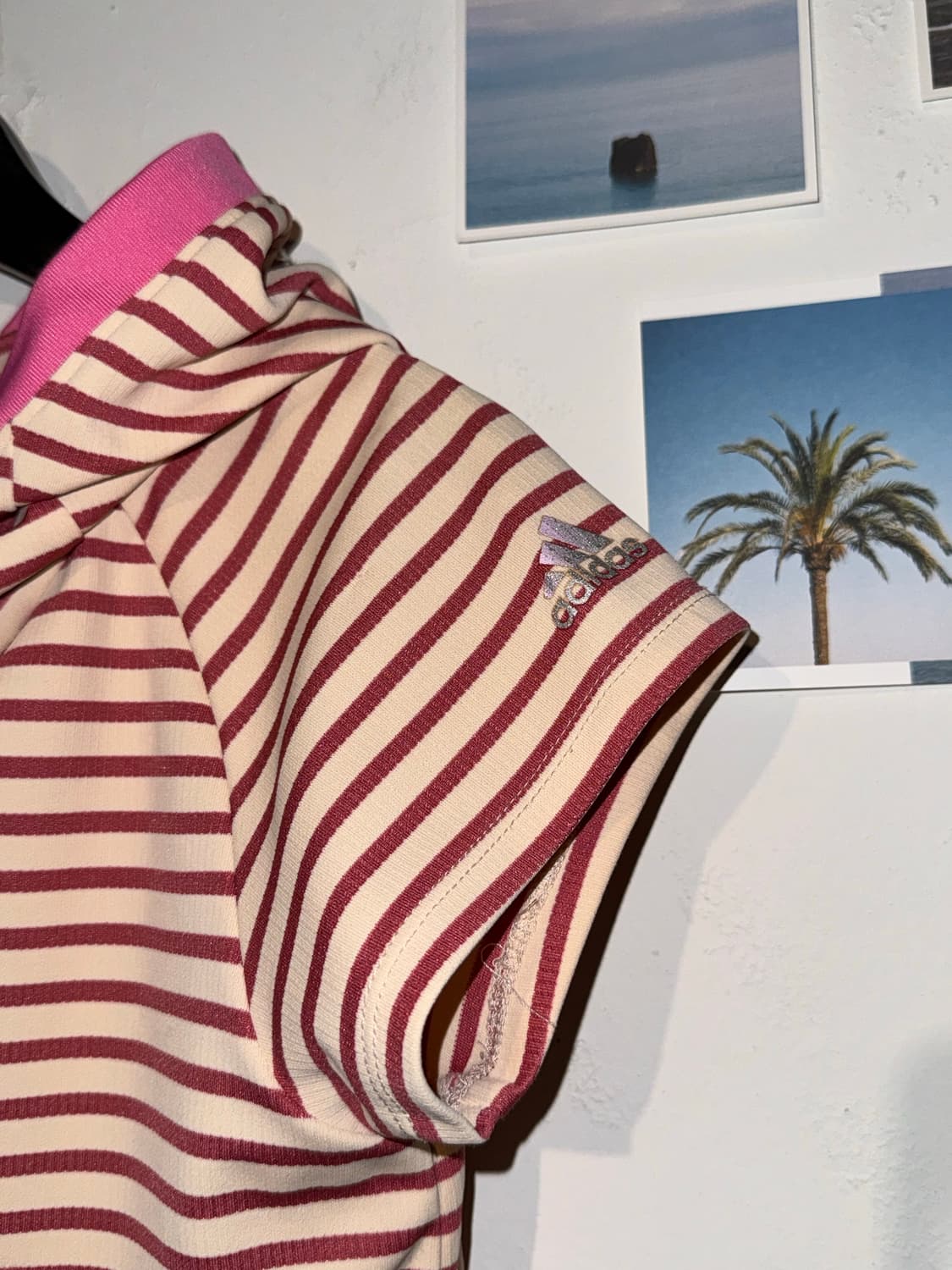 adidas 스트라이프 후드 티셔츠 상품이미지5