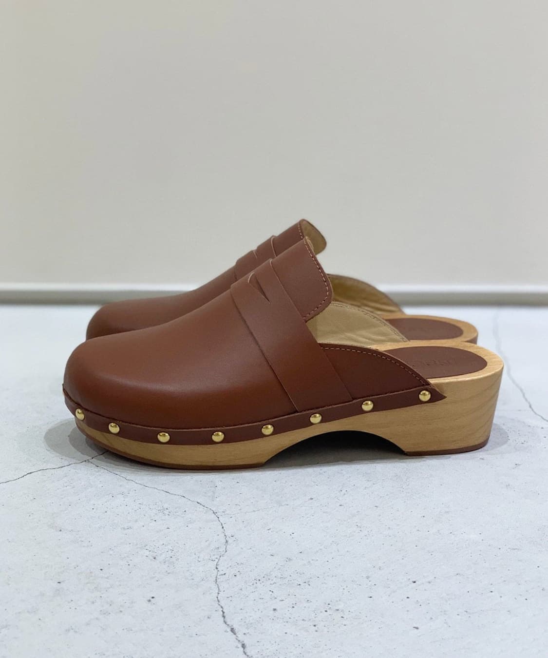 Inscrire 인스크리어 우드 클로그 브라운 230 상품이미지2