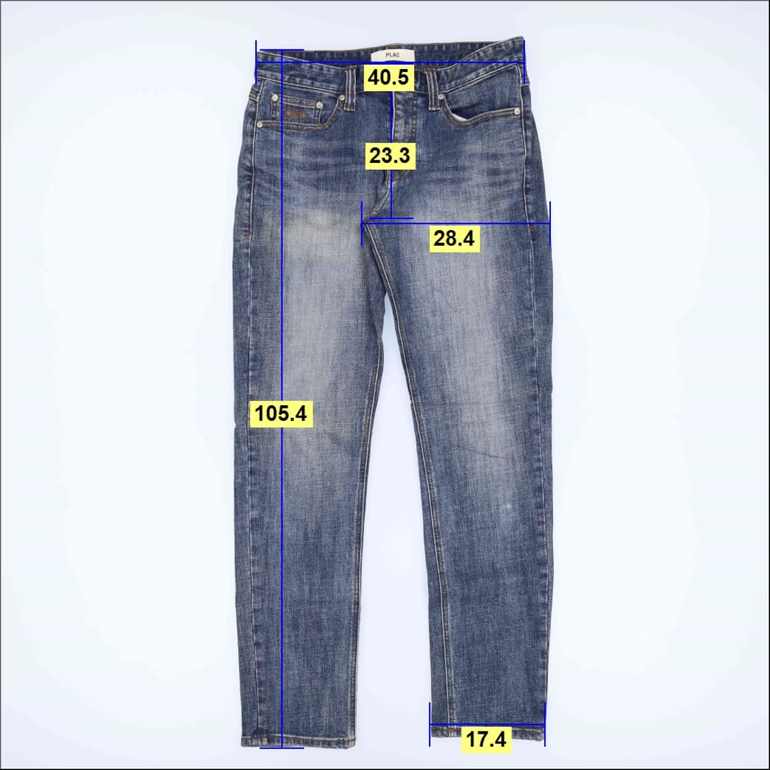 [M32] 플랙 워싱 데님팬츠 일자 청바지  0119H2 상품이미지8