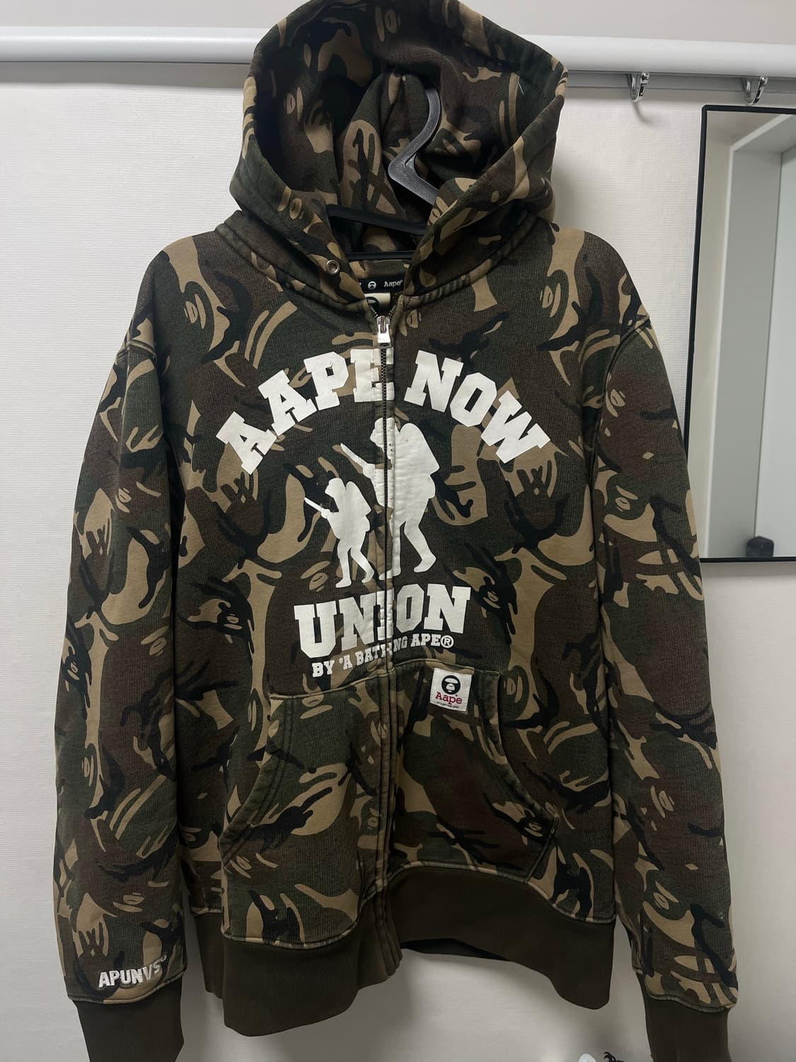 에이프 유니온 카모 후드 집업 L 상품이미지1