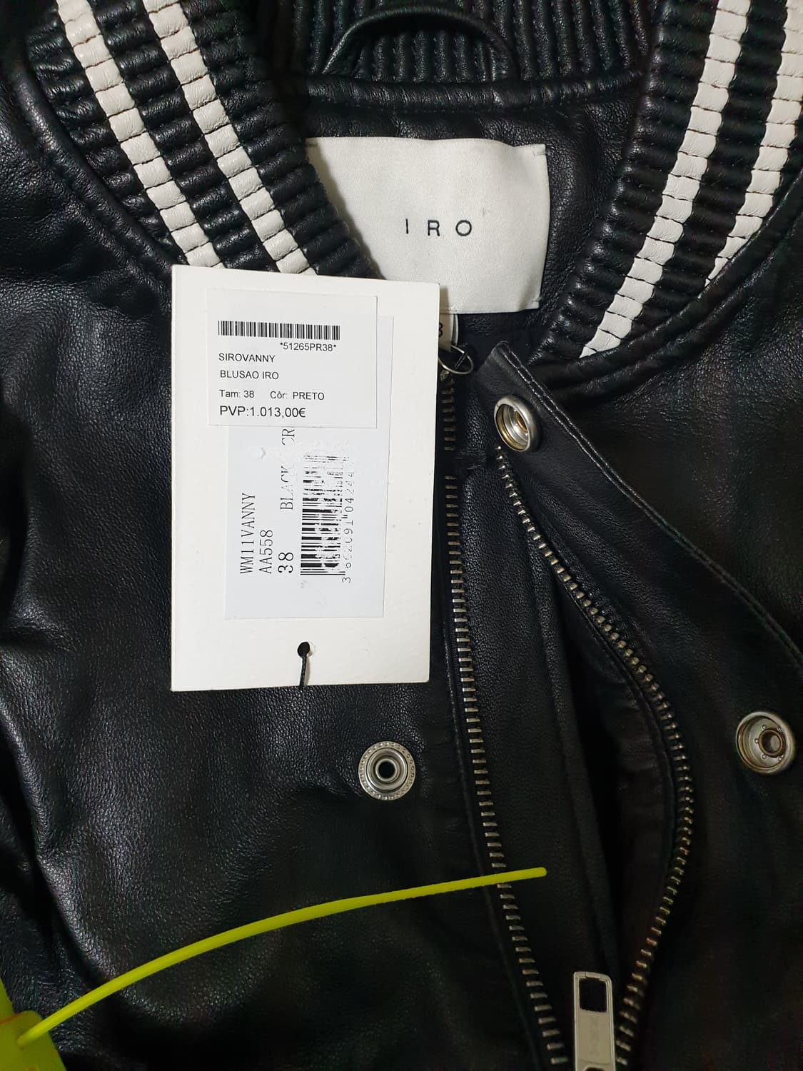 새상품 IRO 가죽봄버 사이즈38 상품이미지3