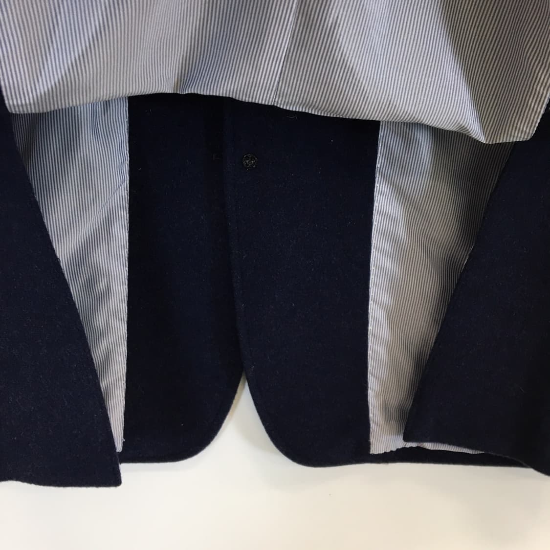 커스텀멜로우 울 100% 모직자켓 95 네이비  상품이미지5