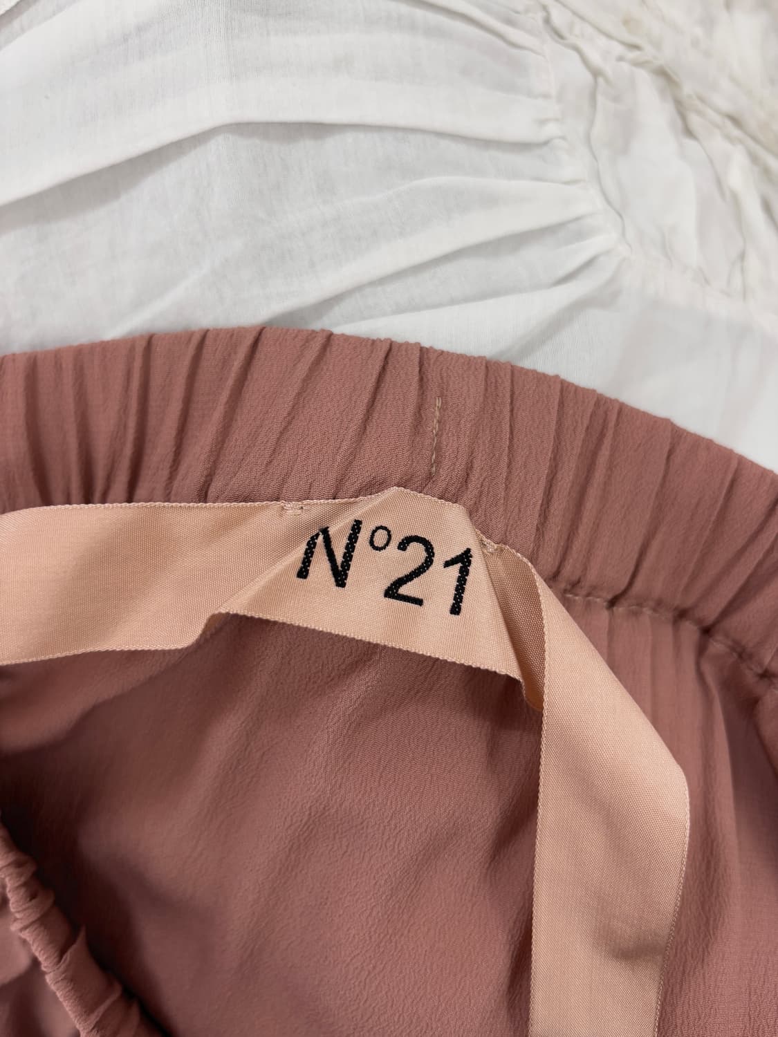 N21 Rose pink Silk blended Skirt 상품이미지2