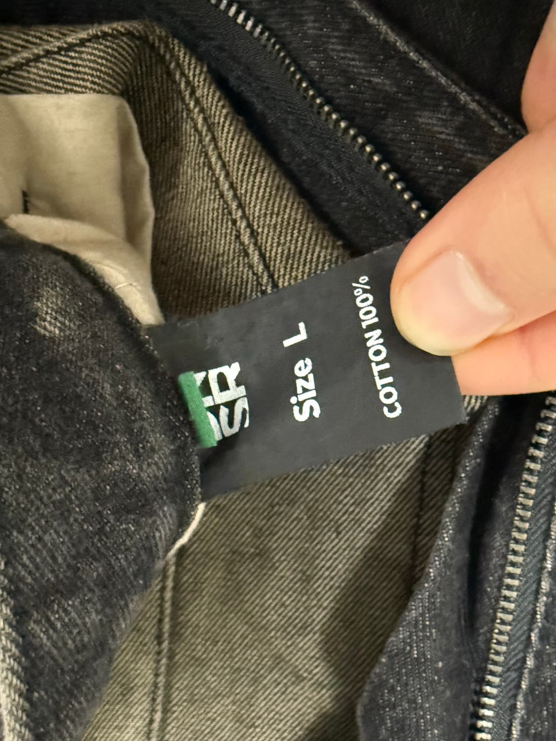 DNSR 멀티 플리츠 사이드 스냅 데님 팬츠 L 상품이미지3