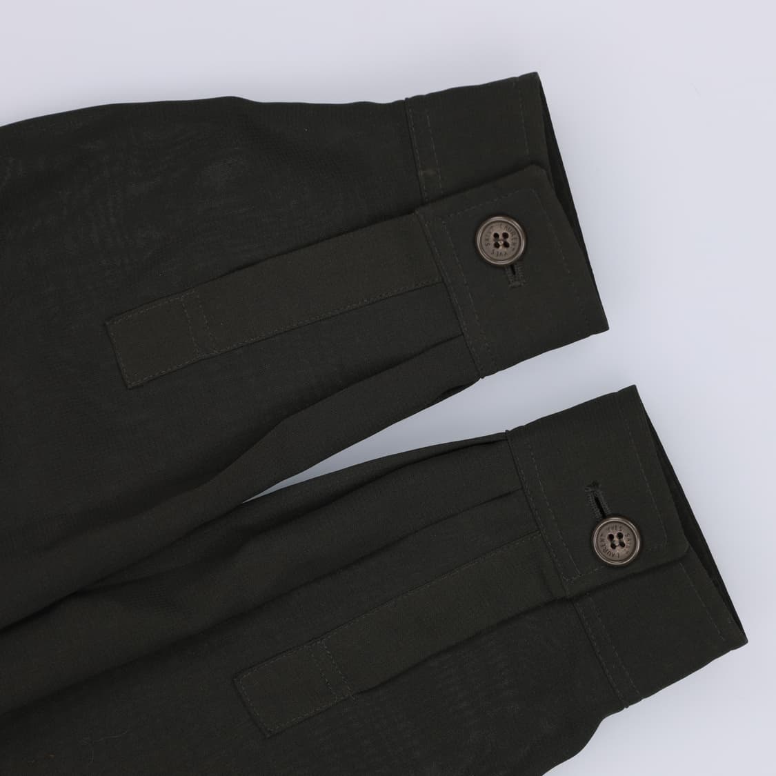 95 입생로랑 빈티지 린넨 블루종 헤링턴 자켓 4282 상품이미지4