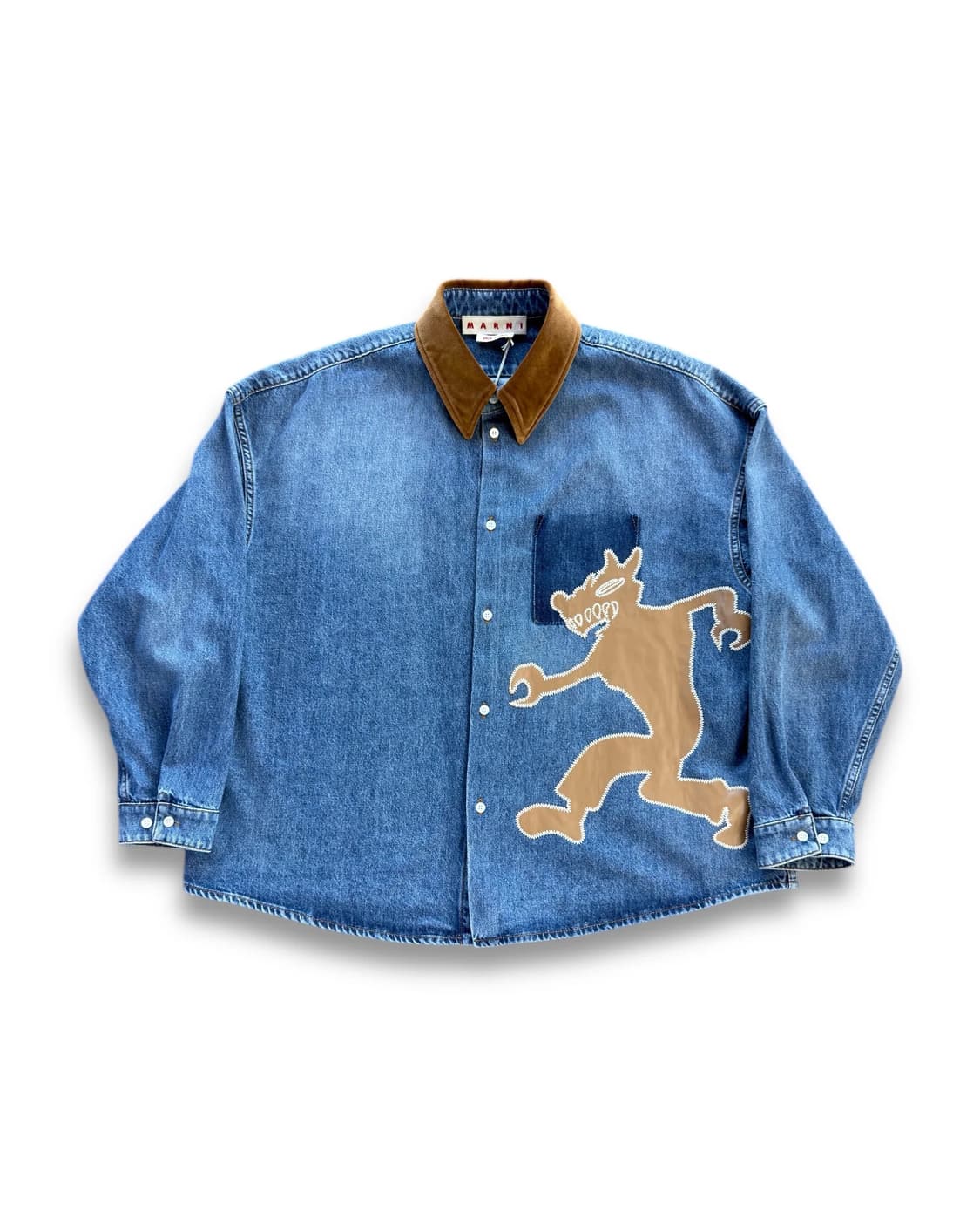 [46] Marni 마르니 울프 데님셔츠 상품이미지7