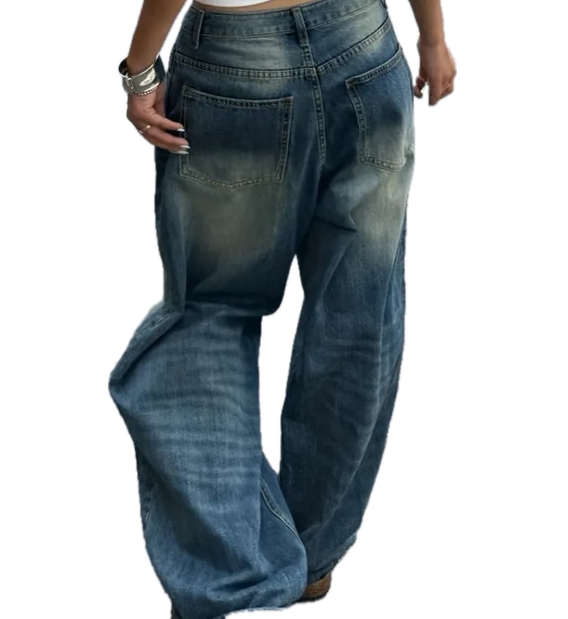 와이드 워싱데님 상품이미지2