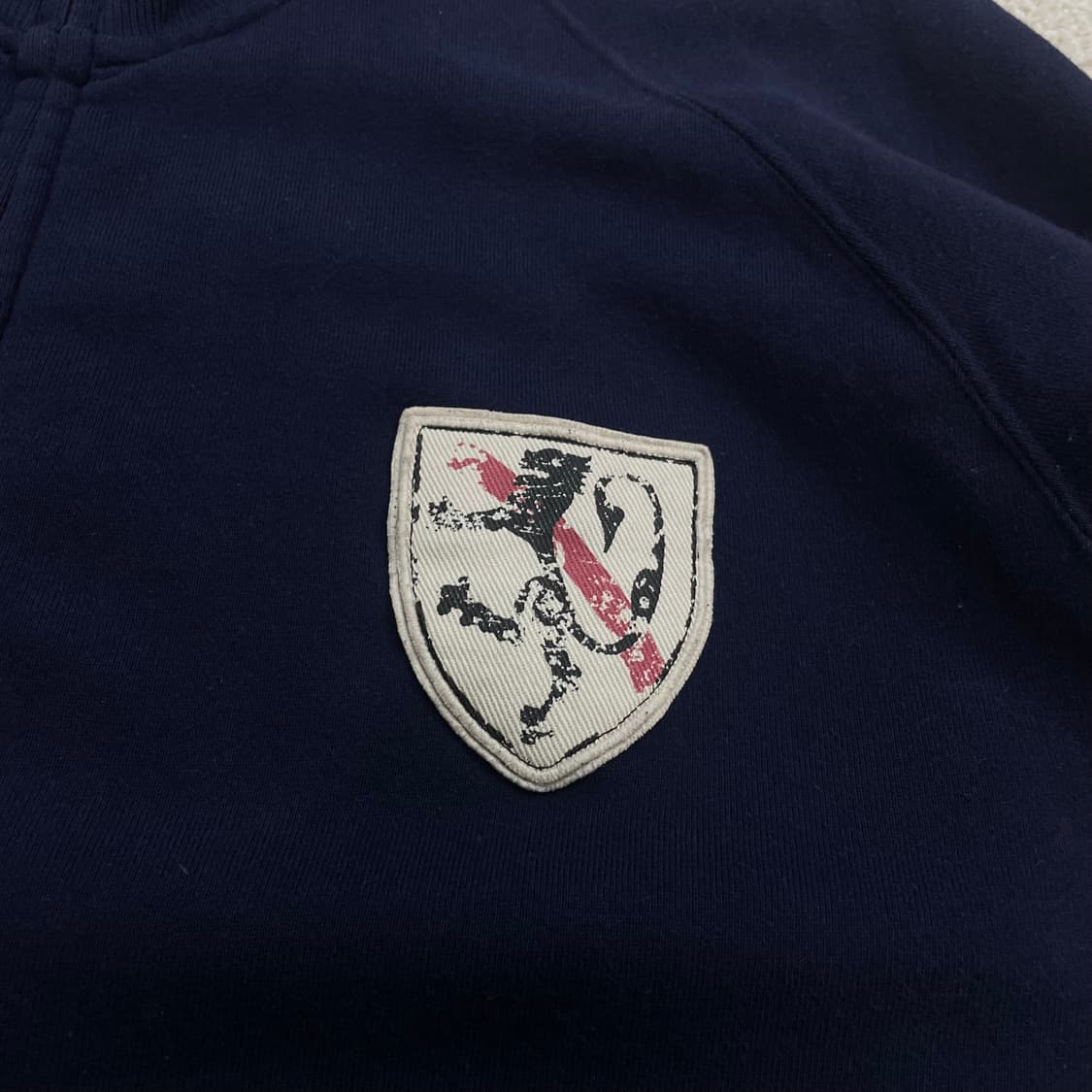 폴로 진스 컴퍼니 와펜 코튼 스웻 집업 네이비 상품이미지3