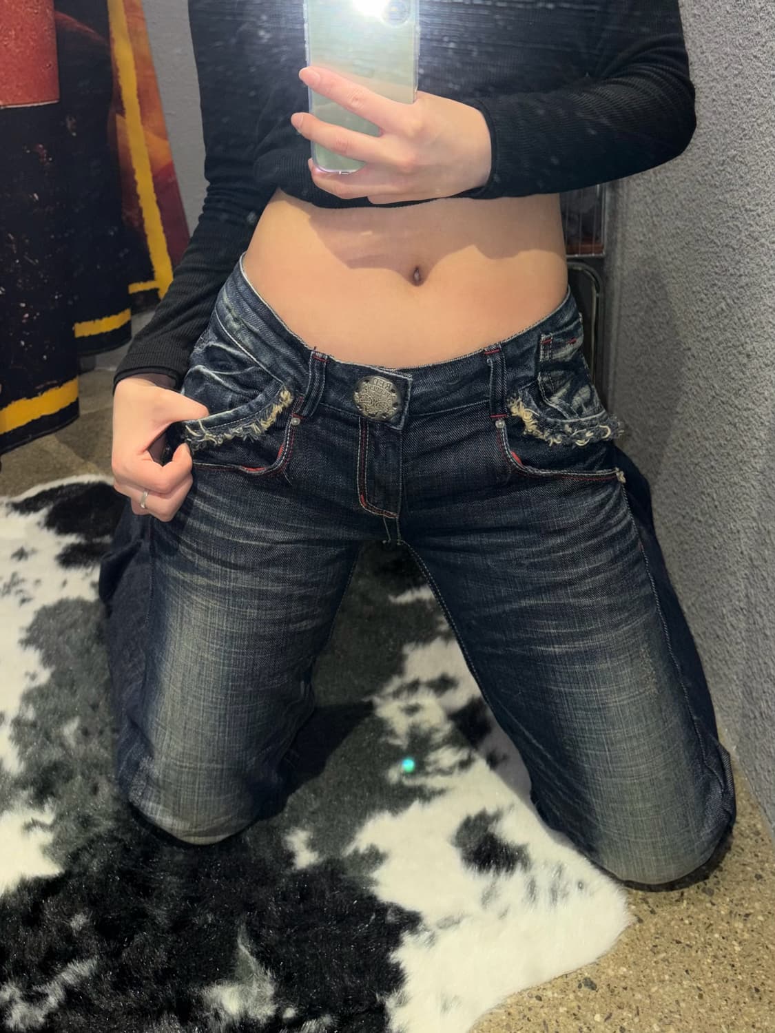 레드페퍼 세미부츠컷 데님팬츠 상품이미지2