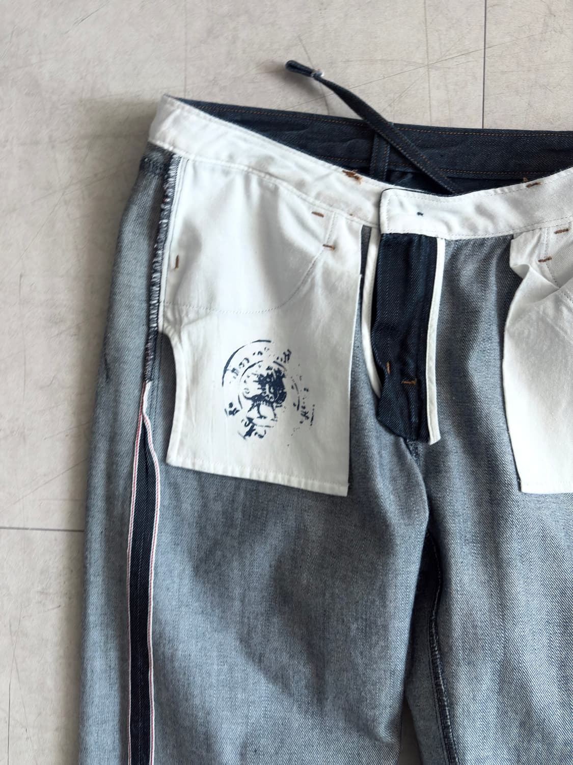 이세이미야케 커밍순 스트랩 포인트 셀비지 데님 팬츠 상품이미지8