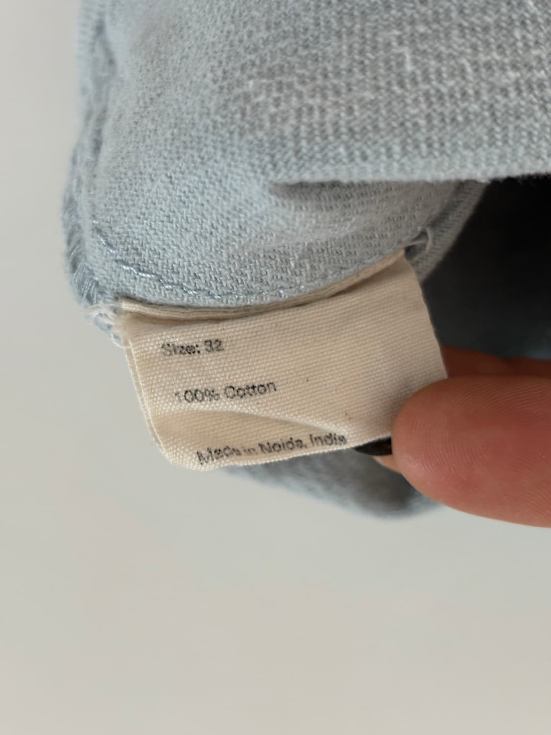 Bode 보디 스카이 블루 컬러 버튼 플라이 사이드 스트랩 팬츠  상품이미지10