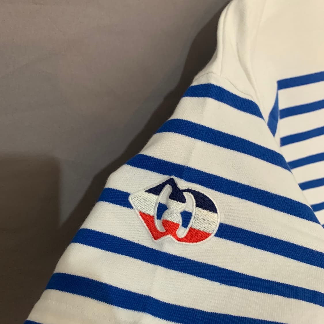 럭키슈에뜨 마린 스트라이프 단가라 오버핏 반팔티 상품이미지3