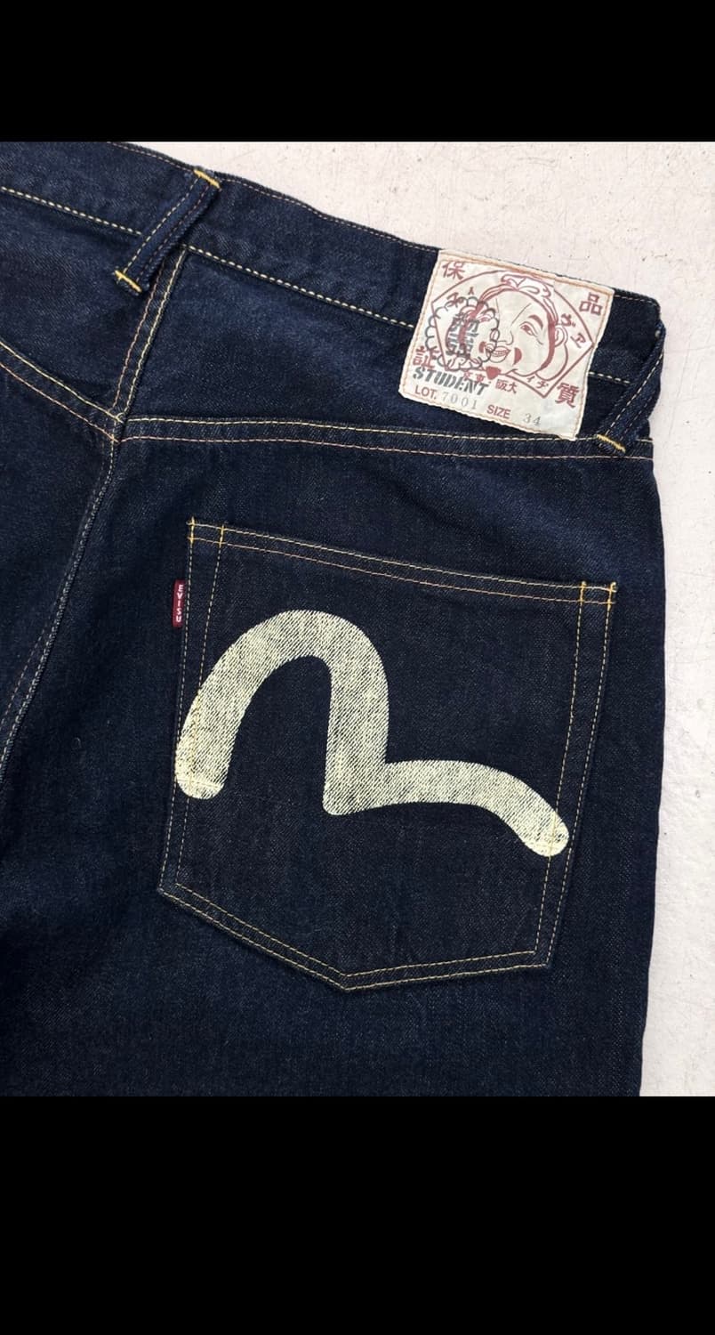 EVISU denim shorts 34size 상품이미지1