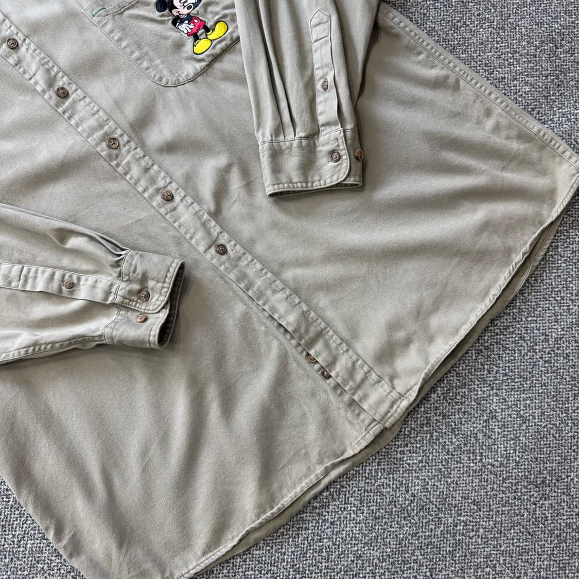 디즈니 90s 미키 마우스 자수 셔츠 상품이미지4