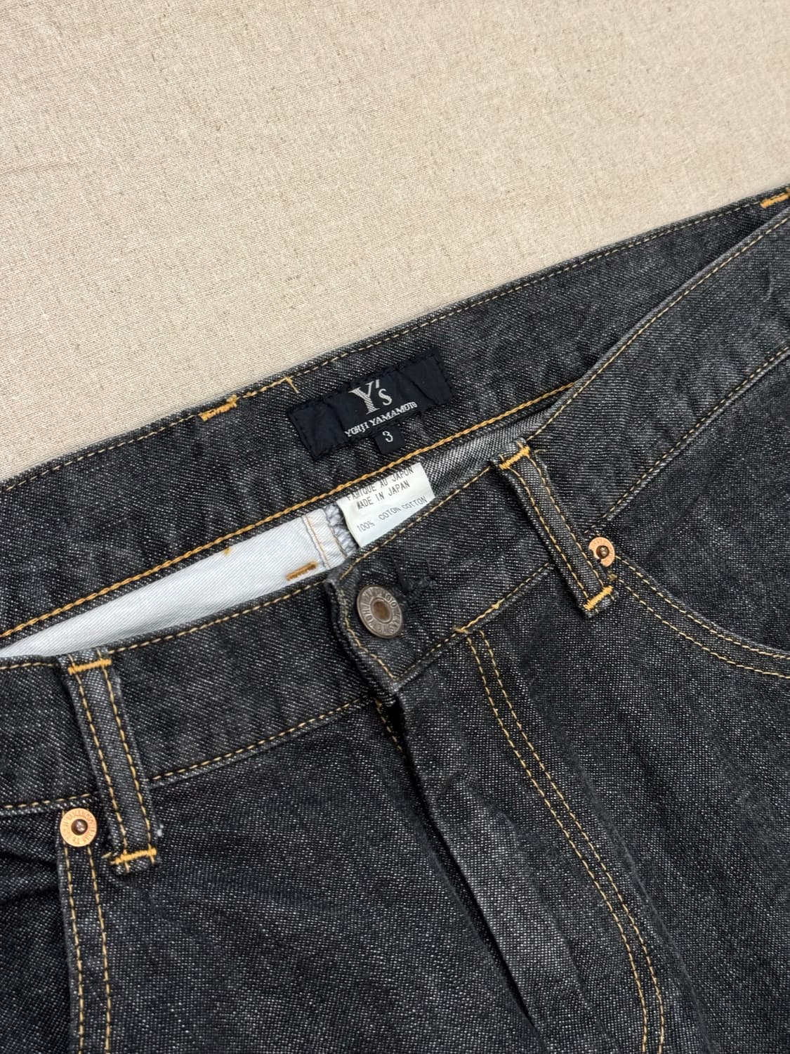 요지야마모토 비대칭 데님 팬츠 상품이미지4