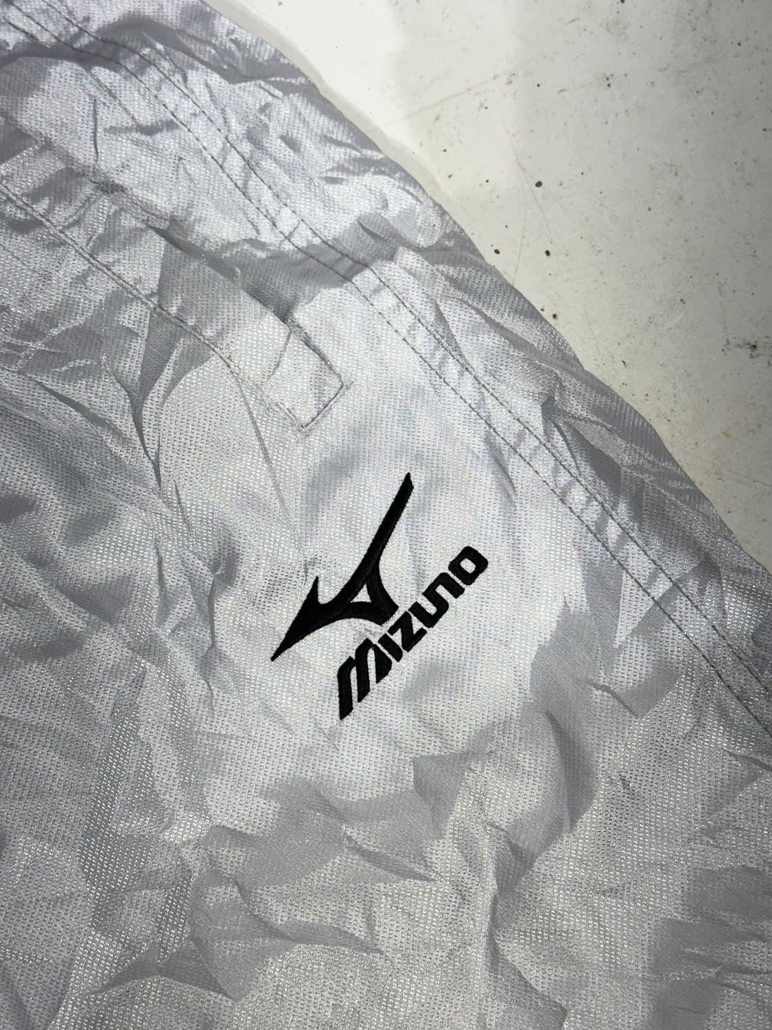 미즈노 그레이 와이드 로고 트랙 팬츠 M 상품이미지6