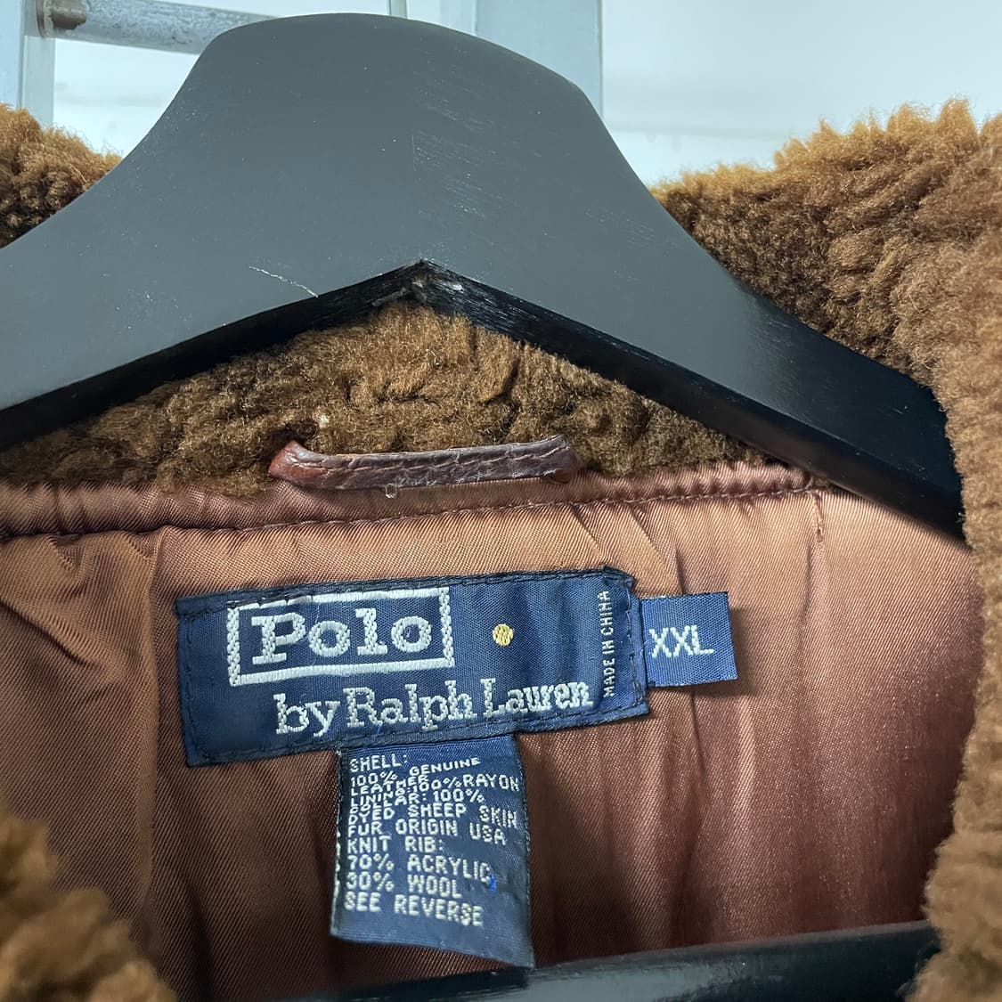 폴로 랄프로렌 B-15 레더 자켓 XXL 상품이미지6