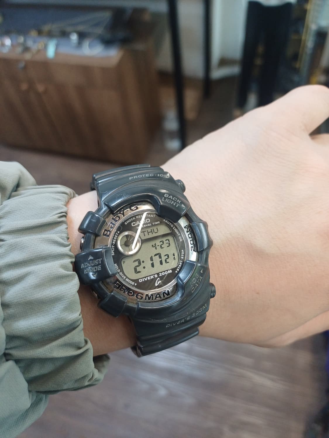 카시오 빈티지 지샥 베이지지 baby-G 프로그맨 전자시계 상품이미지5