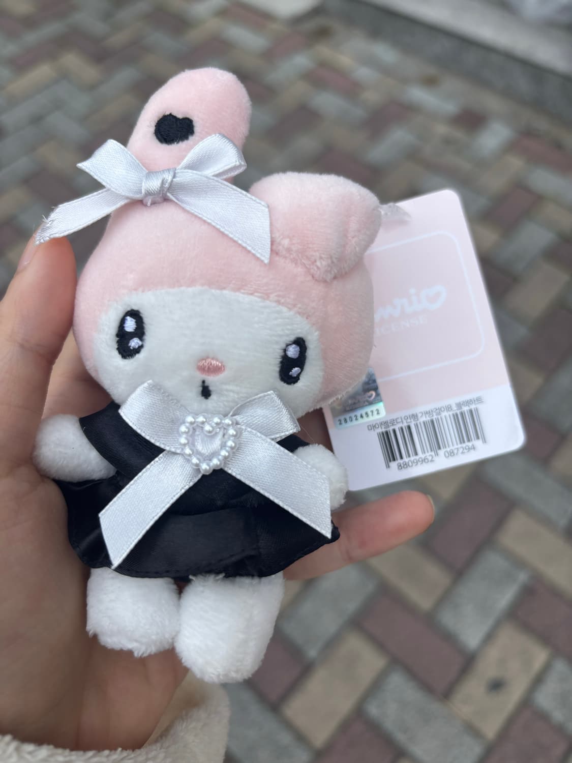 산리오 마이멜로디 블랙하트 인형 키링 상품이미지1