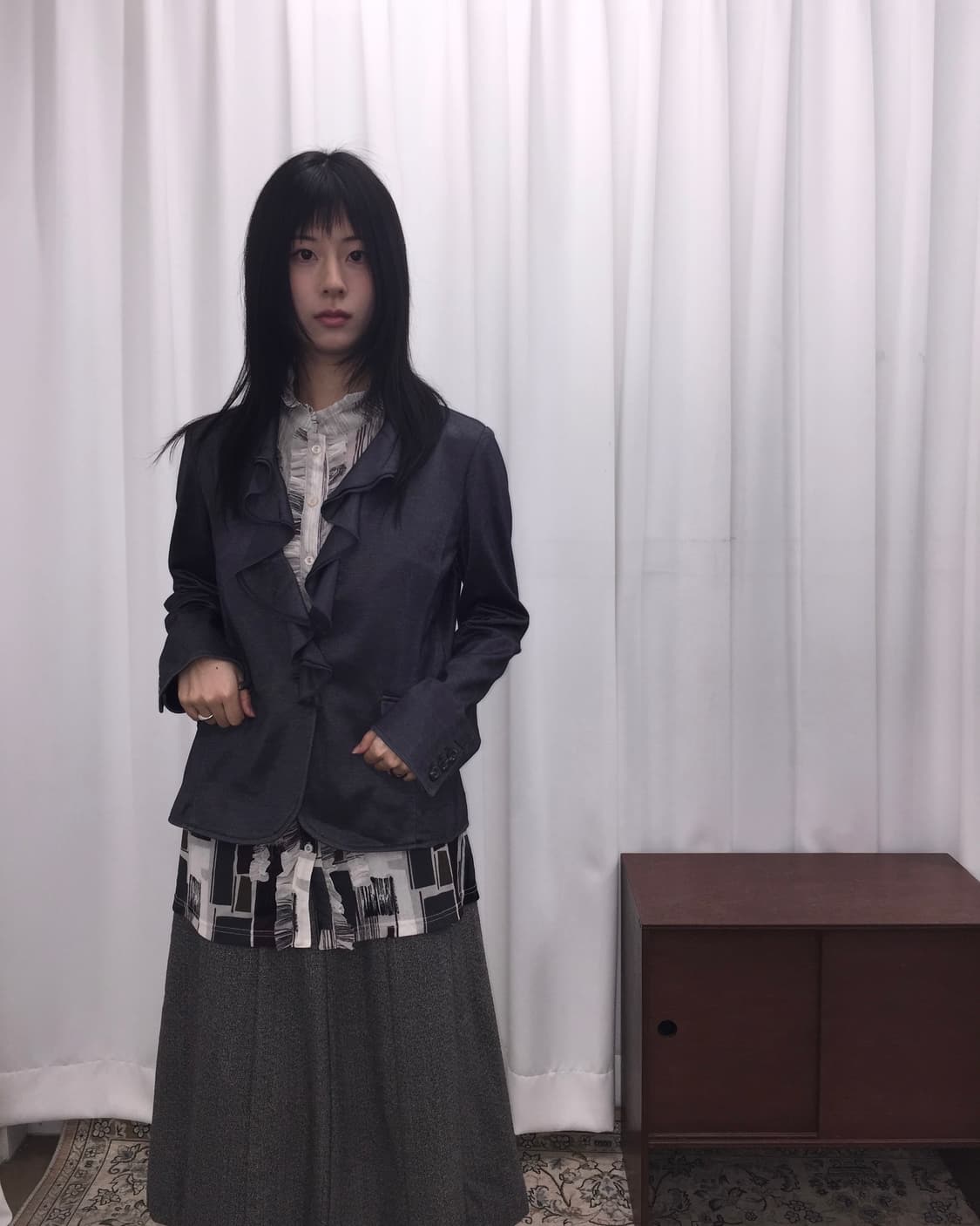 프릴 블레이저 상품이미지1