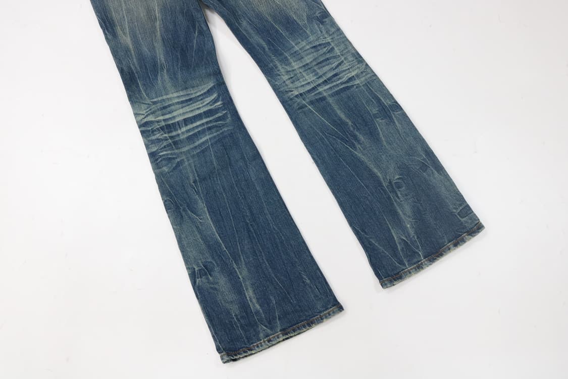 FIPPER SIX 피퍼식스 빈티지 자수 그래픽 워싱 데님 팬츠 상품이미지10