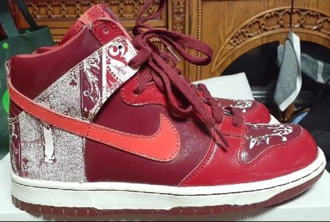나이키 덩크 하이 프리미엄 돈트렐 윌리스 레드 260 상품이미지3