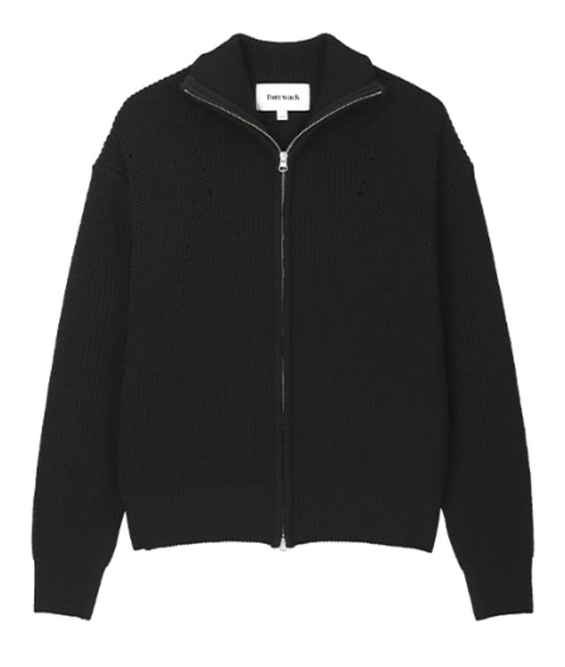 [L, 50]토니웩 주우재 니트집업 블랙 상품이미지1