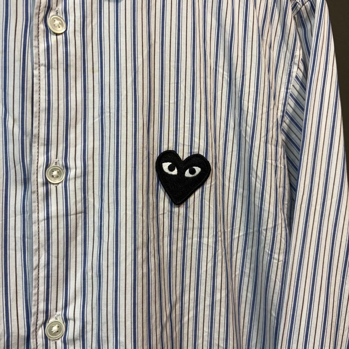 [S] COMME des GARCONS 꼼데가르송 스트라이프 셔츠 상품이미지2