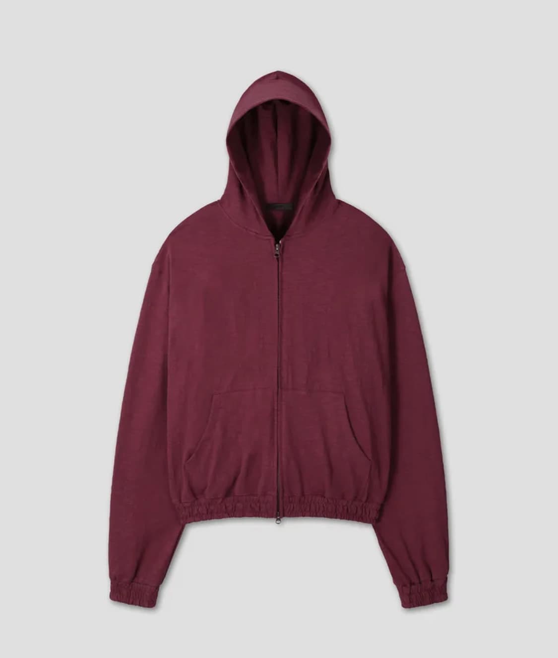 다이브인 크롭 후드집업 버건디 1 사이즈 상품이미지1