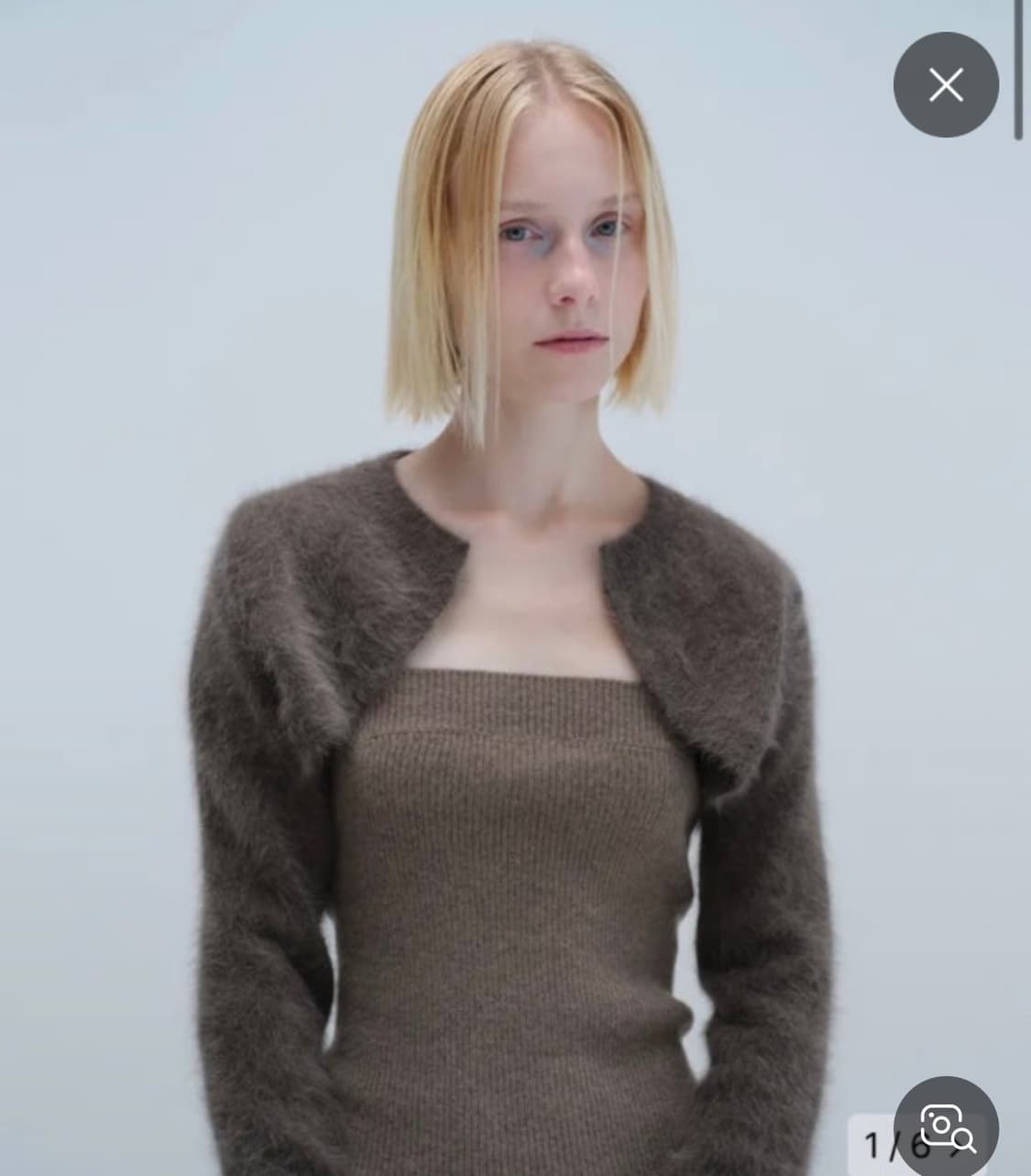 다이애그널 볼레로 니트 상품이미지1