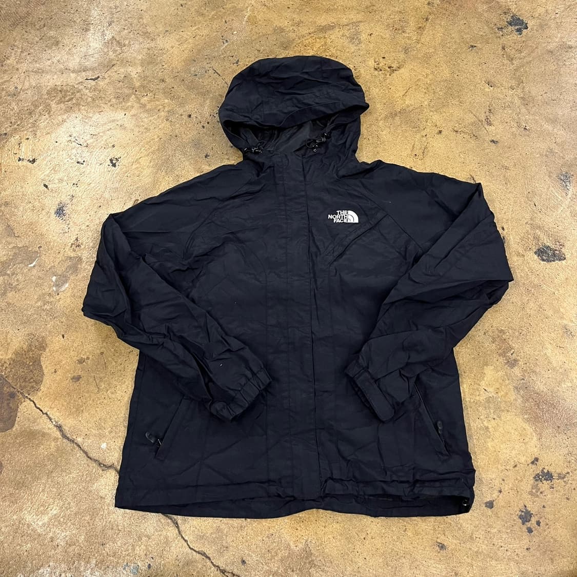 [정품/M] 노스페이스 블랙 바람막이 후드 자켓 b16 상품이미지3