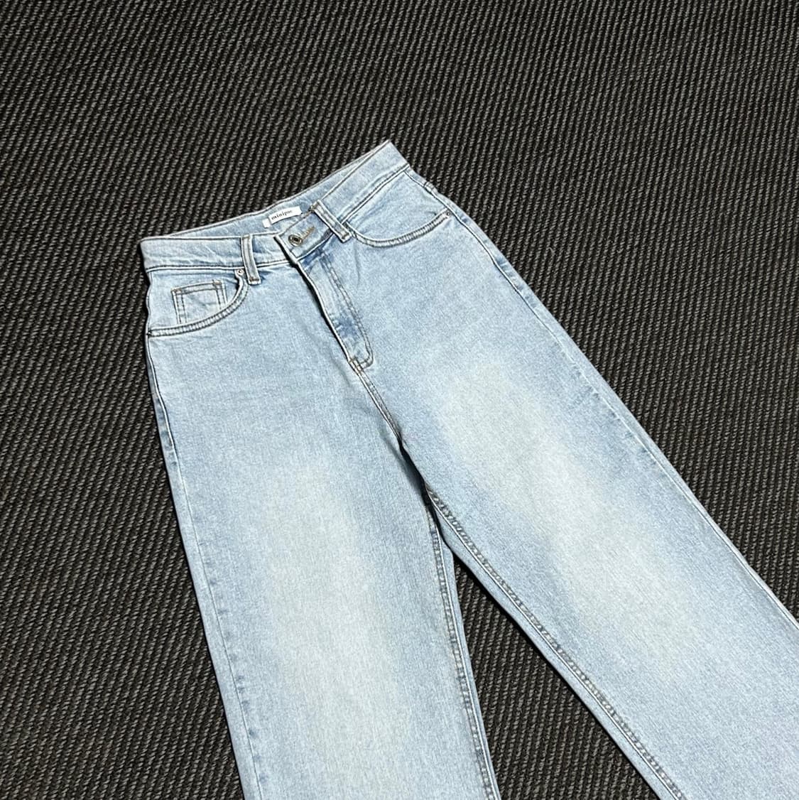 [XS] Minipoe 미니포에 우먼즈 연청 데님팬츠 상품이미지2