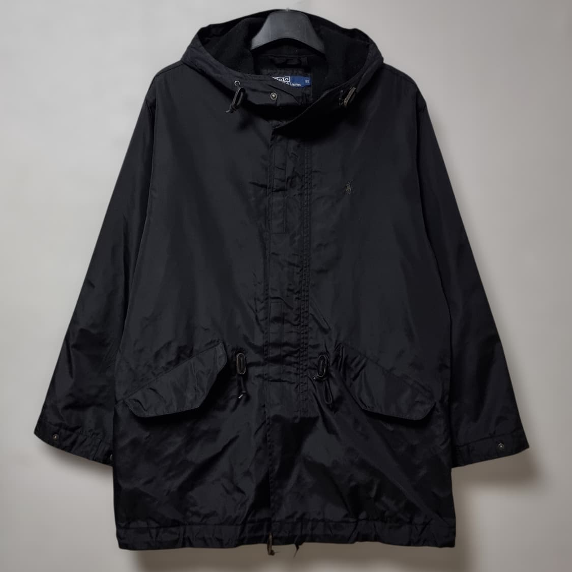 폴로 랄프로렌 유틸리티 블랙 후드 나일론 쉘 파카 100 상품이미지1