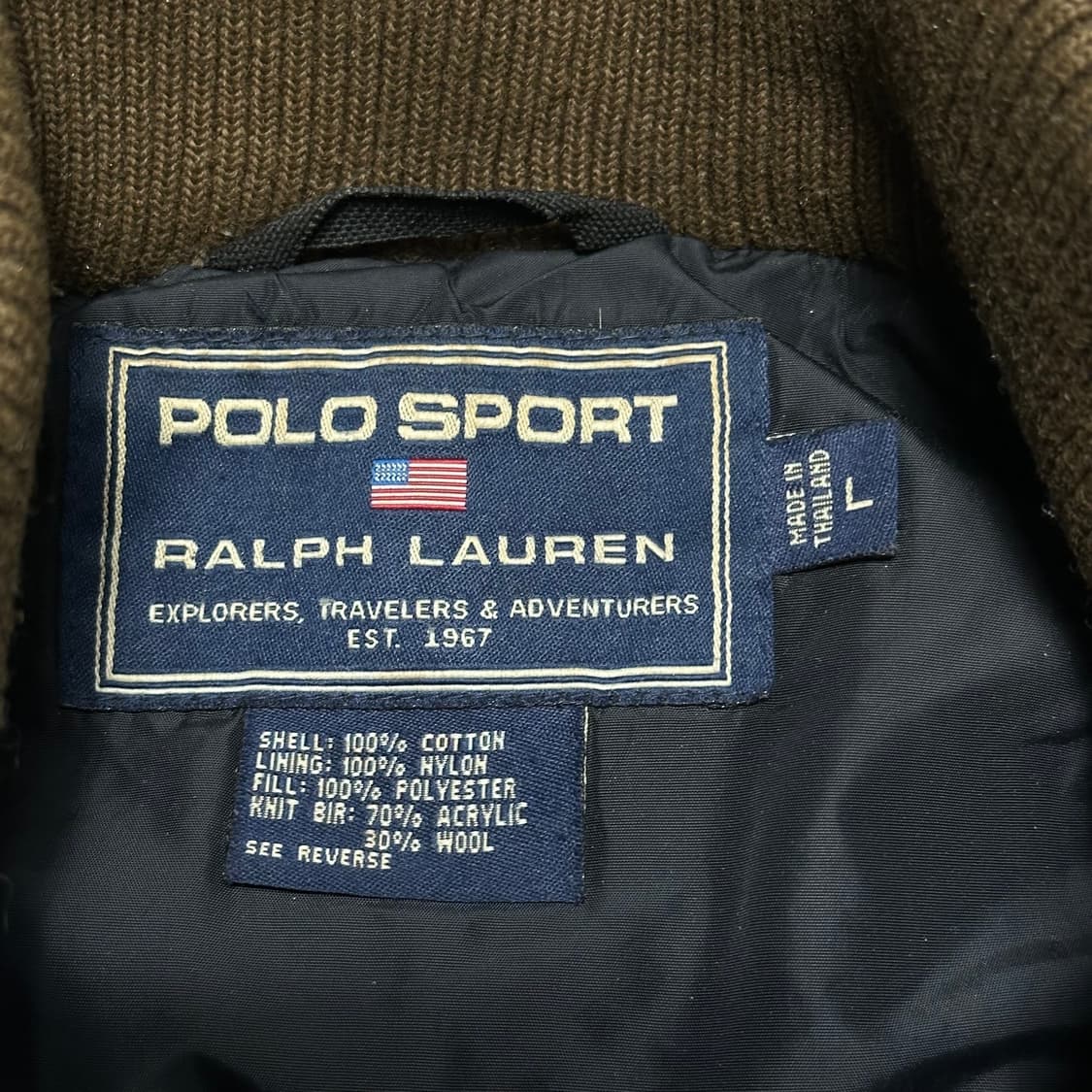 L 폴로랄프로렌 스포츠 워크웨어 브라운 베스트  상품이미지4