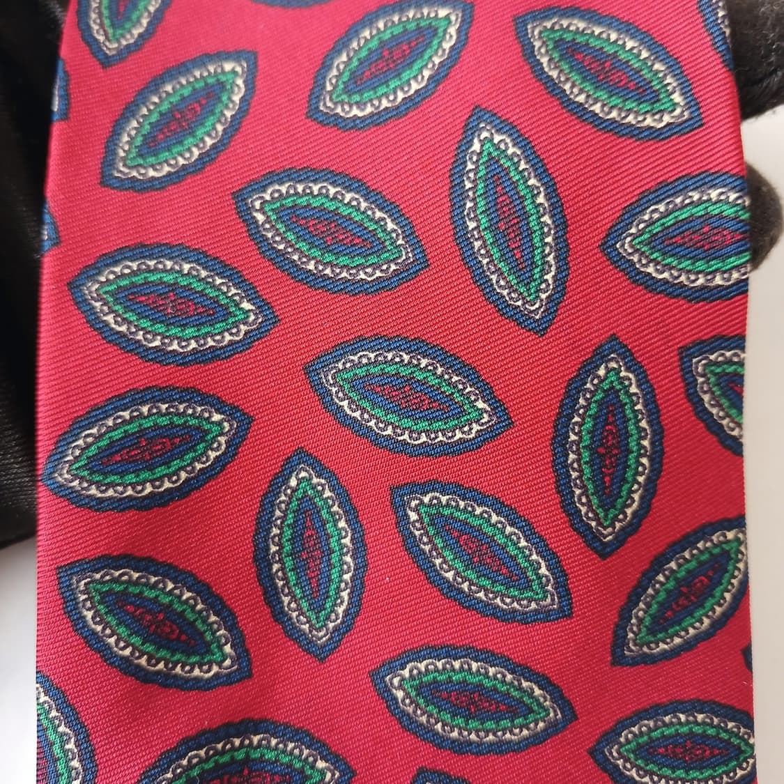 버버리 실크 레드 페이즐리 넥타이 9.2cm A등급 A19541
 상품이미지8