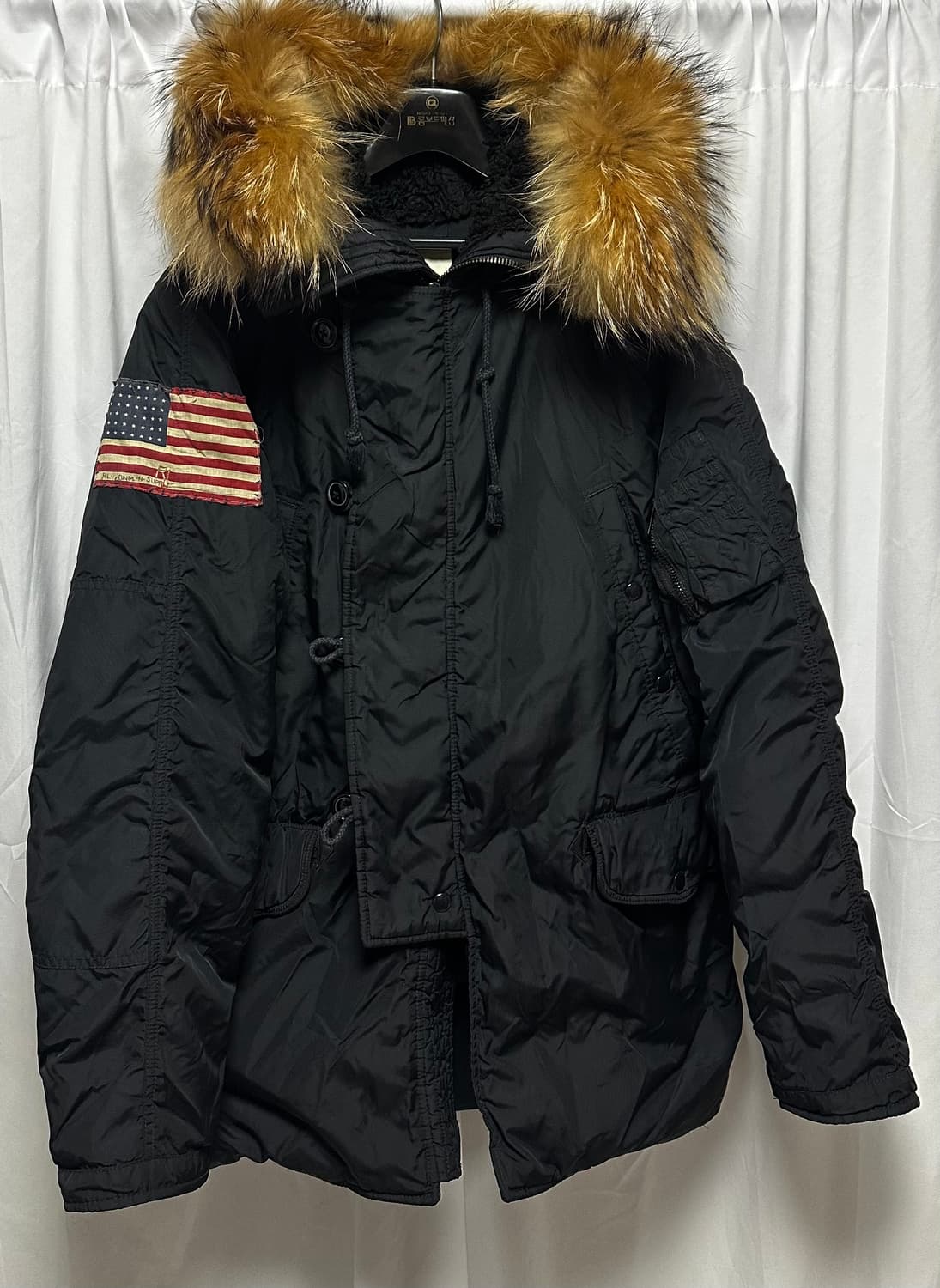 no.103 폴로랄프로렌 데님앤서플라이야상 패딩 점퍼 USA 성조기 상품이미지1