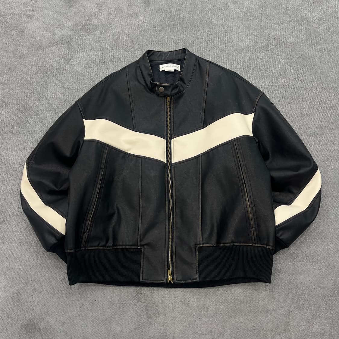 L 라퍼지 레더 바이커자켓 상품이미지1