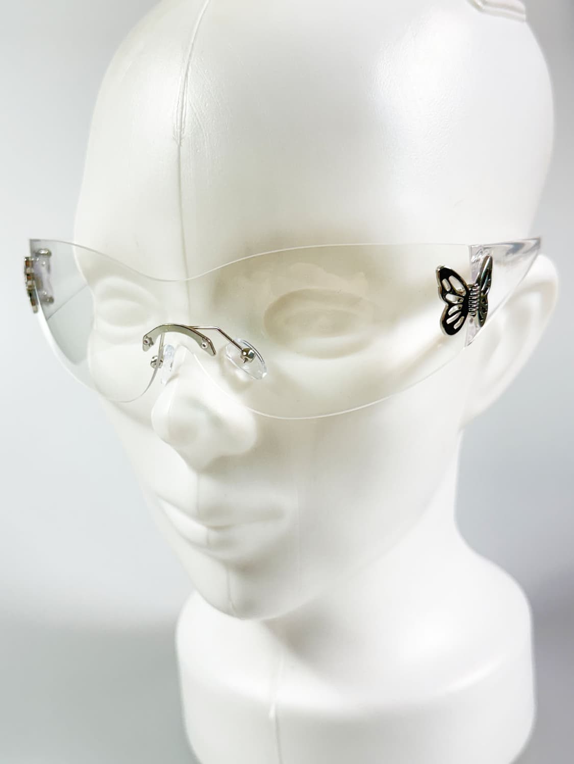 무테 쉴드 고글 클리어 버터플라이 힌지 빈티지 선글라스 상품이미지8