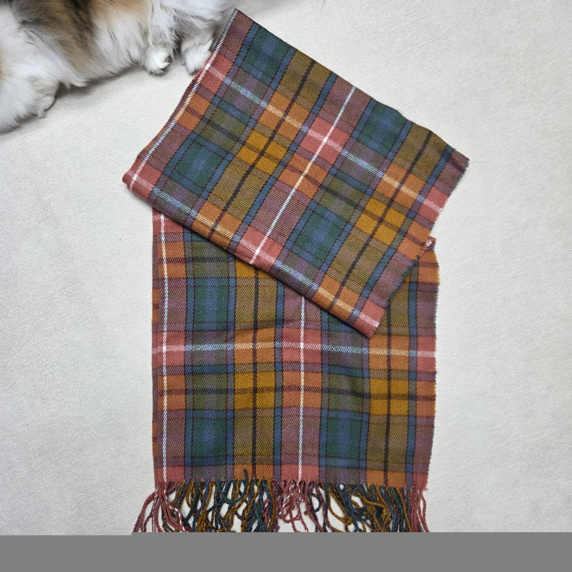 빈티지 타탄 체크 머플러 상품이미지1