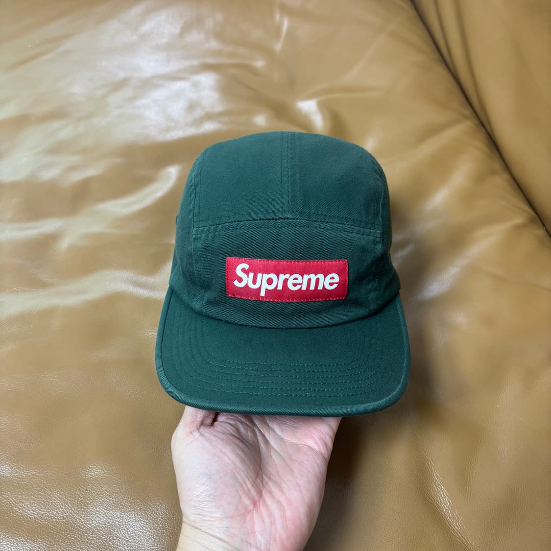 Supreme 슈프림 워시드 그린 캠프캡 모자 (Washed Green) 상품이미지2