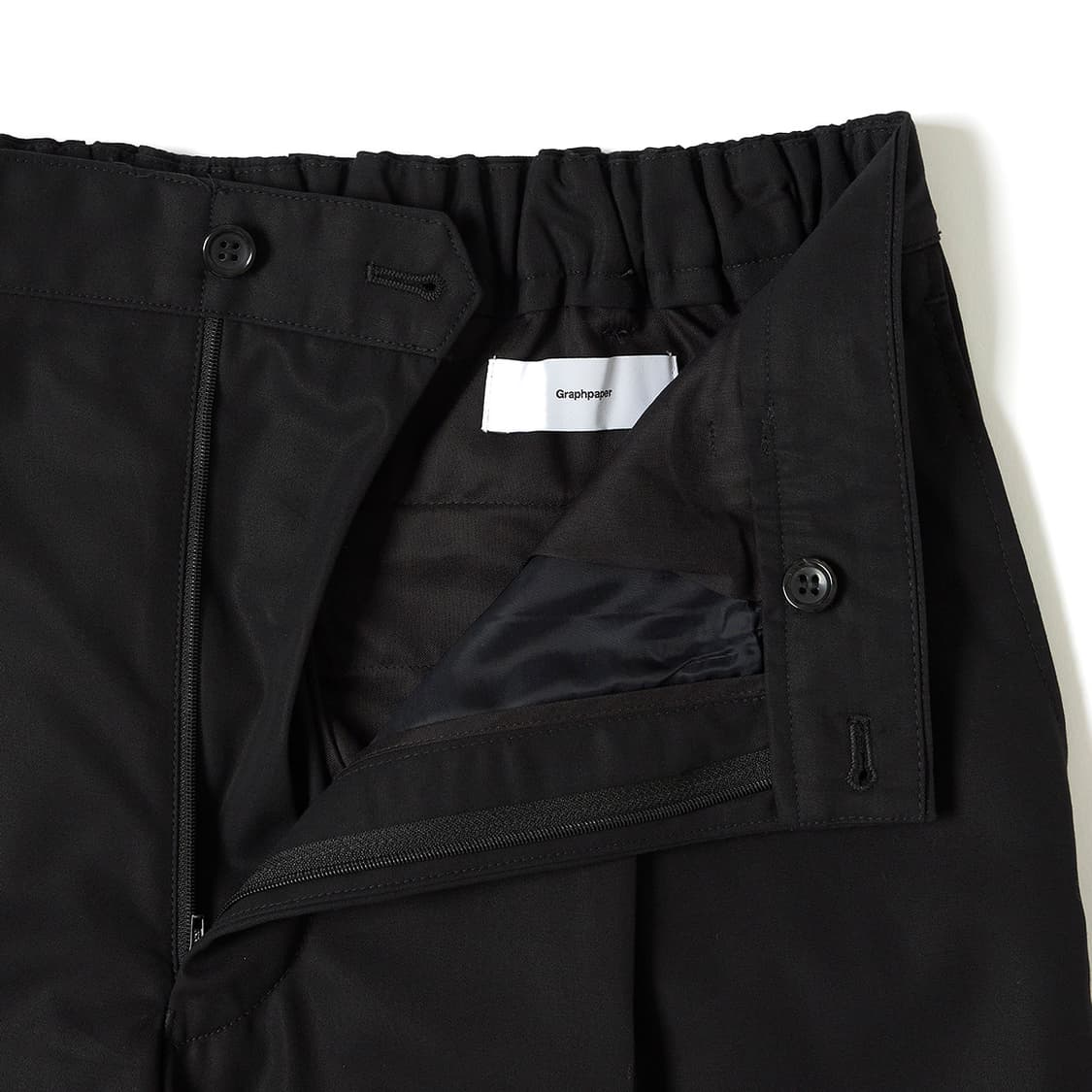 WOOLY COTTON TWILL WIDE TAPERED SLACKS 1 상품이미지3