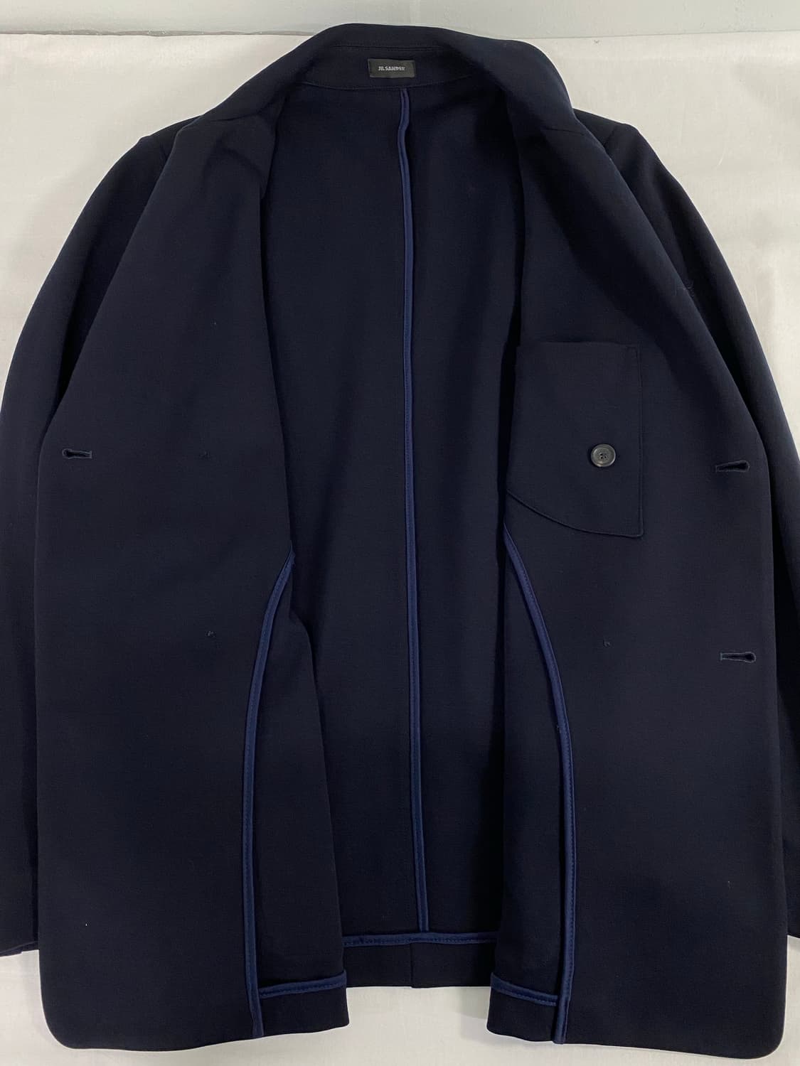 Jil Sander 질샌더 네이비 더블 자켓 M 상품이미지4