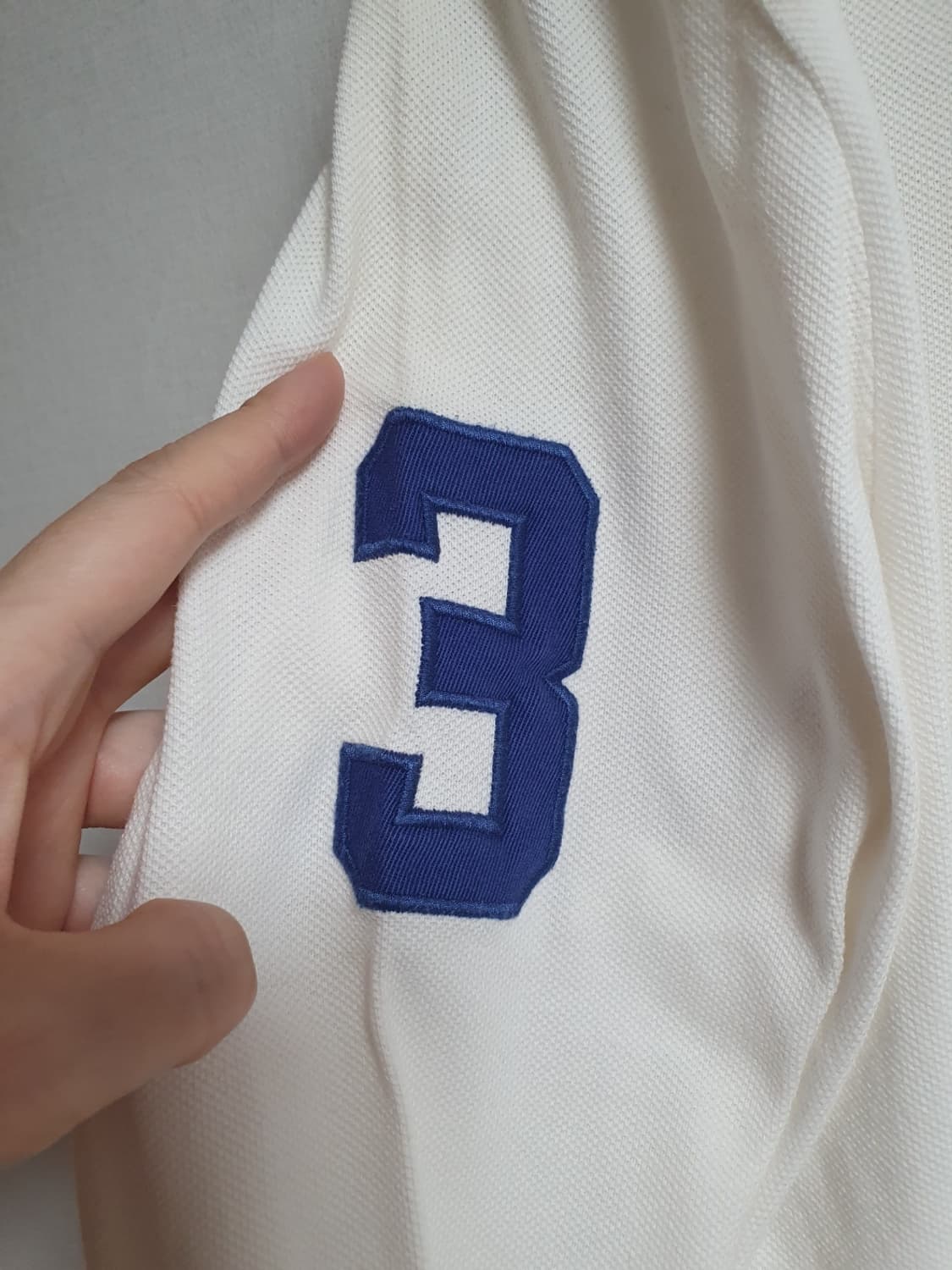 폴로랄프로렌 빅포니 넘버3 긴팔 카라티 아이보리 L 상품이미지5