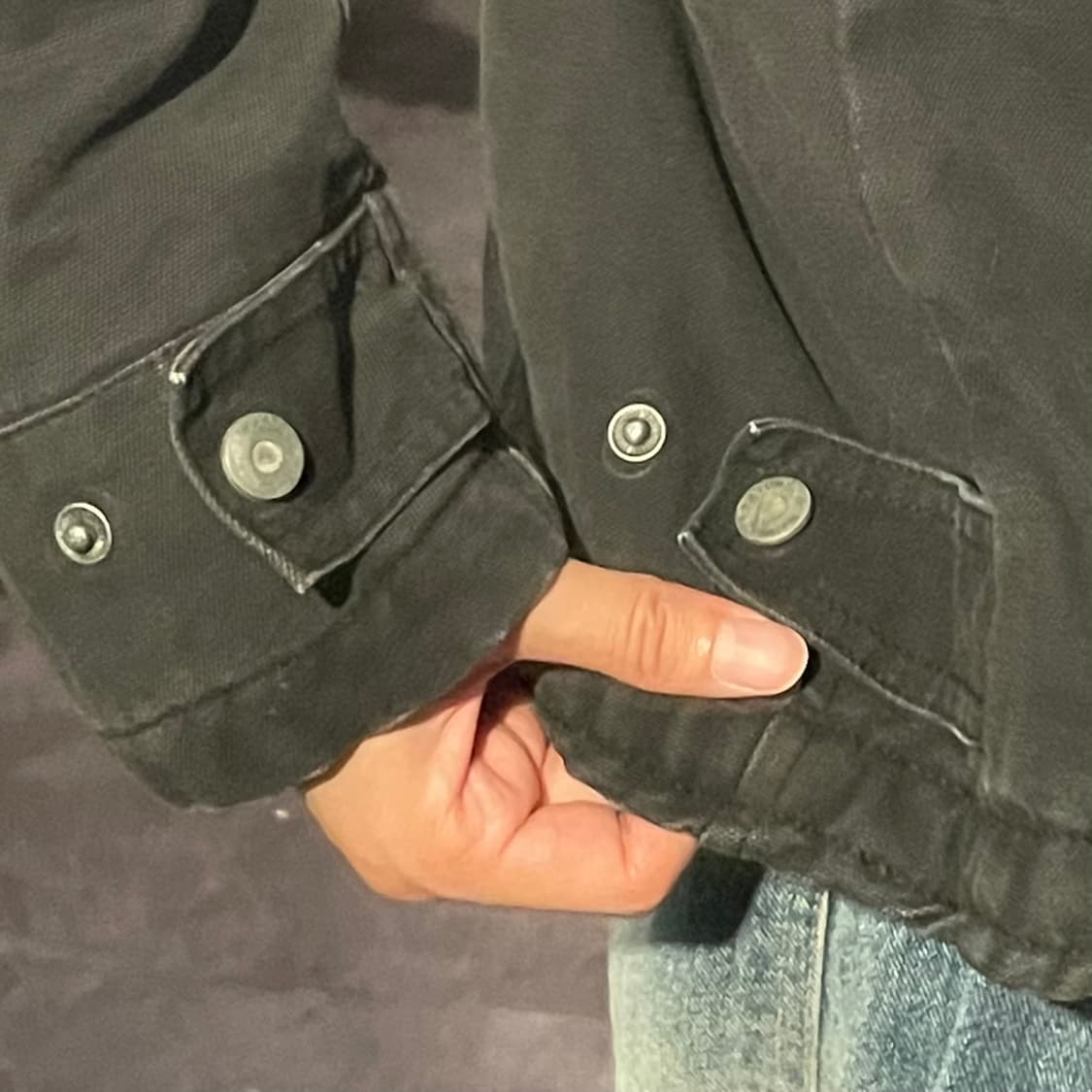 [IM] VTG 차콜 워싱 카라워크자켓 상품이미지5