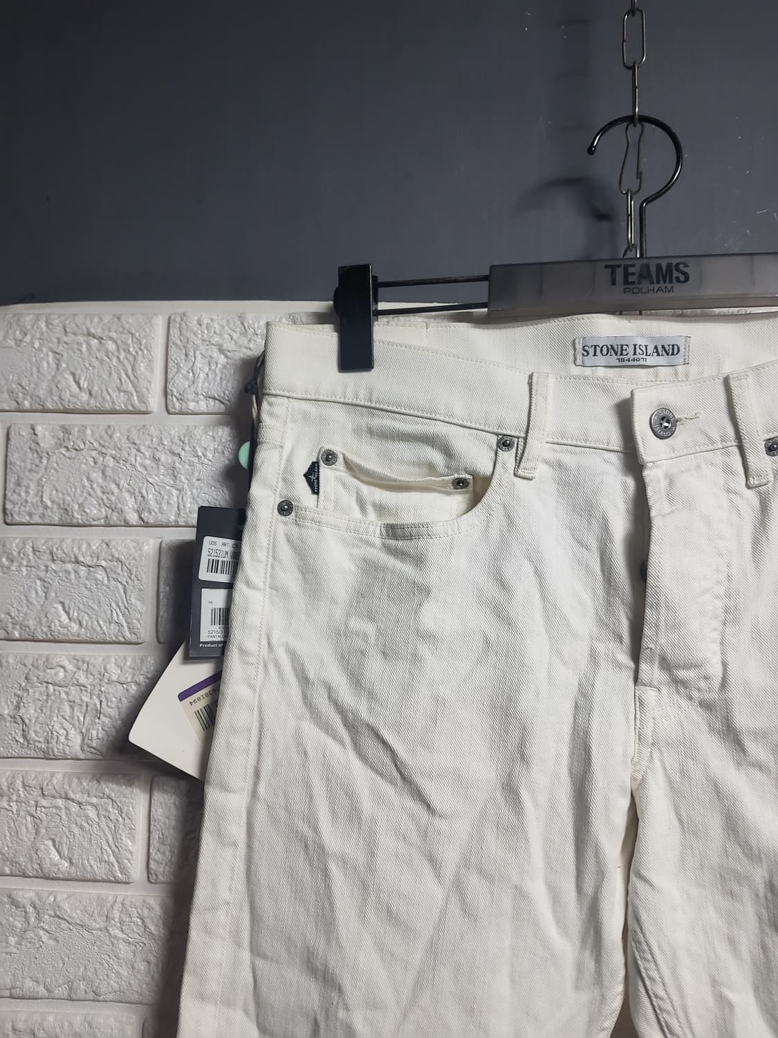 스톤아일랜드 화이트 데님 팬츠 31~32 새상품 상품이미지3