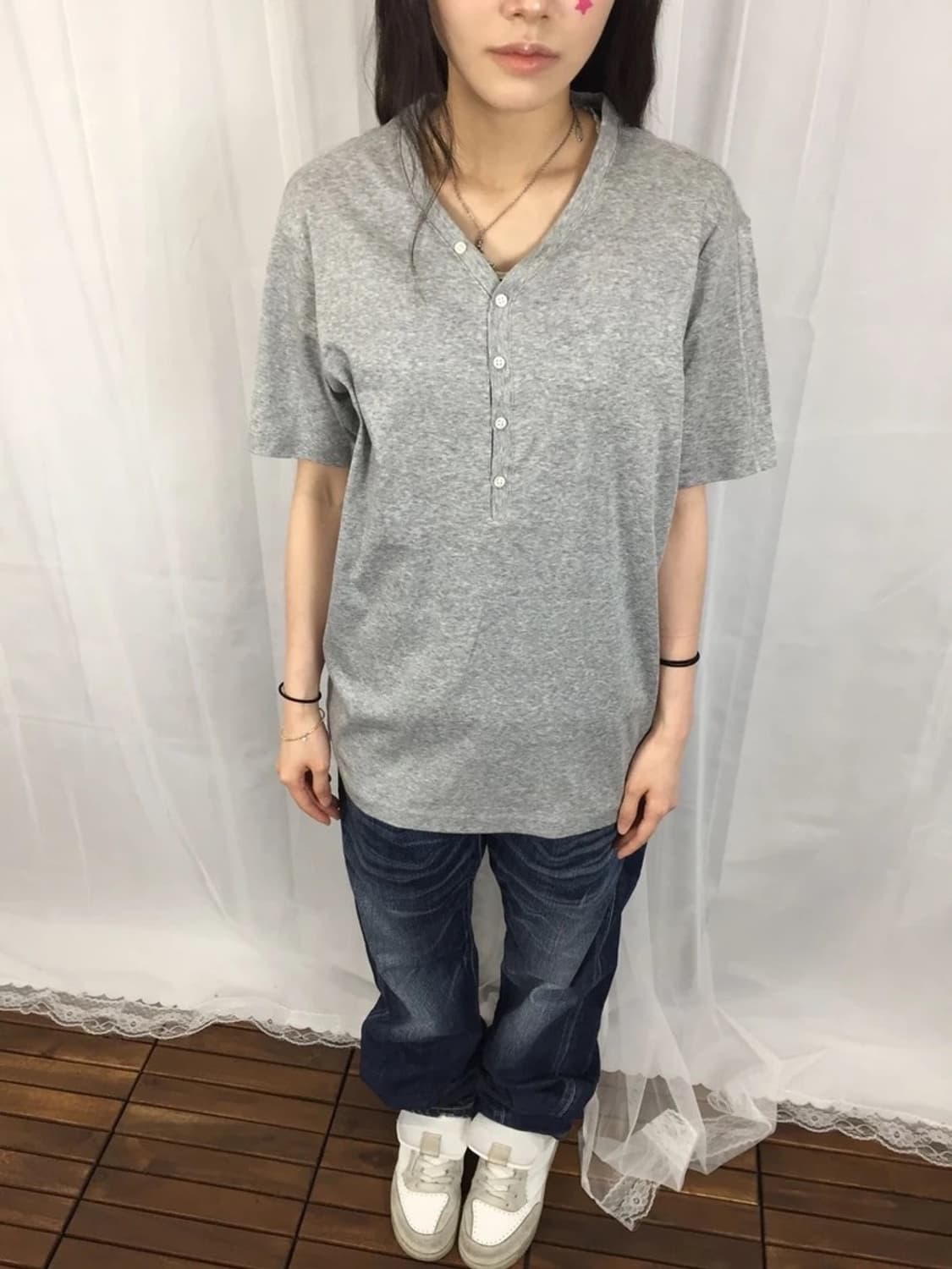 Aquascutum Gray Henley Tee 상품이미지2