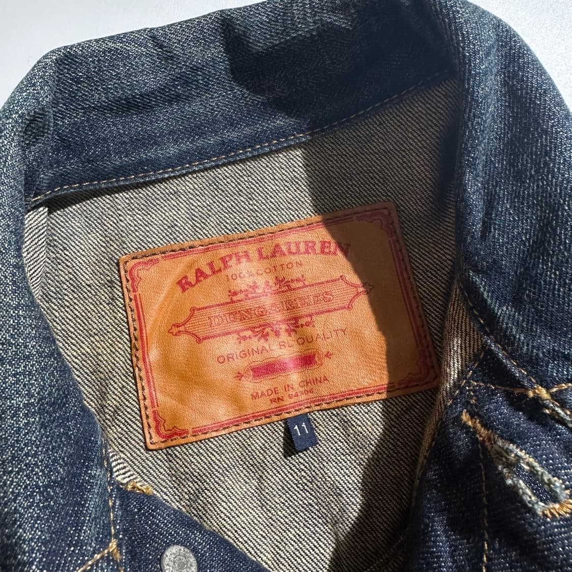 랄프로렌 던가리 셀비지 데님 청자켓 상품이미지3