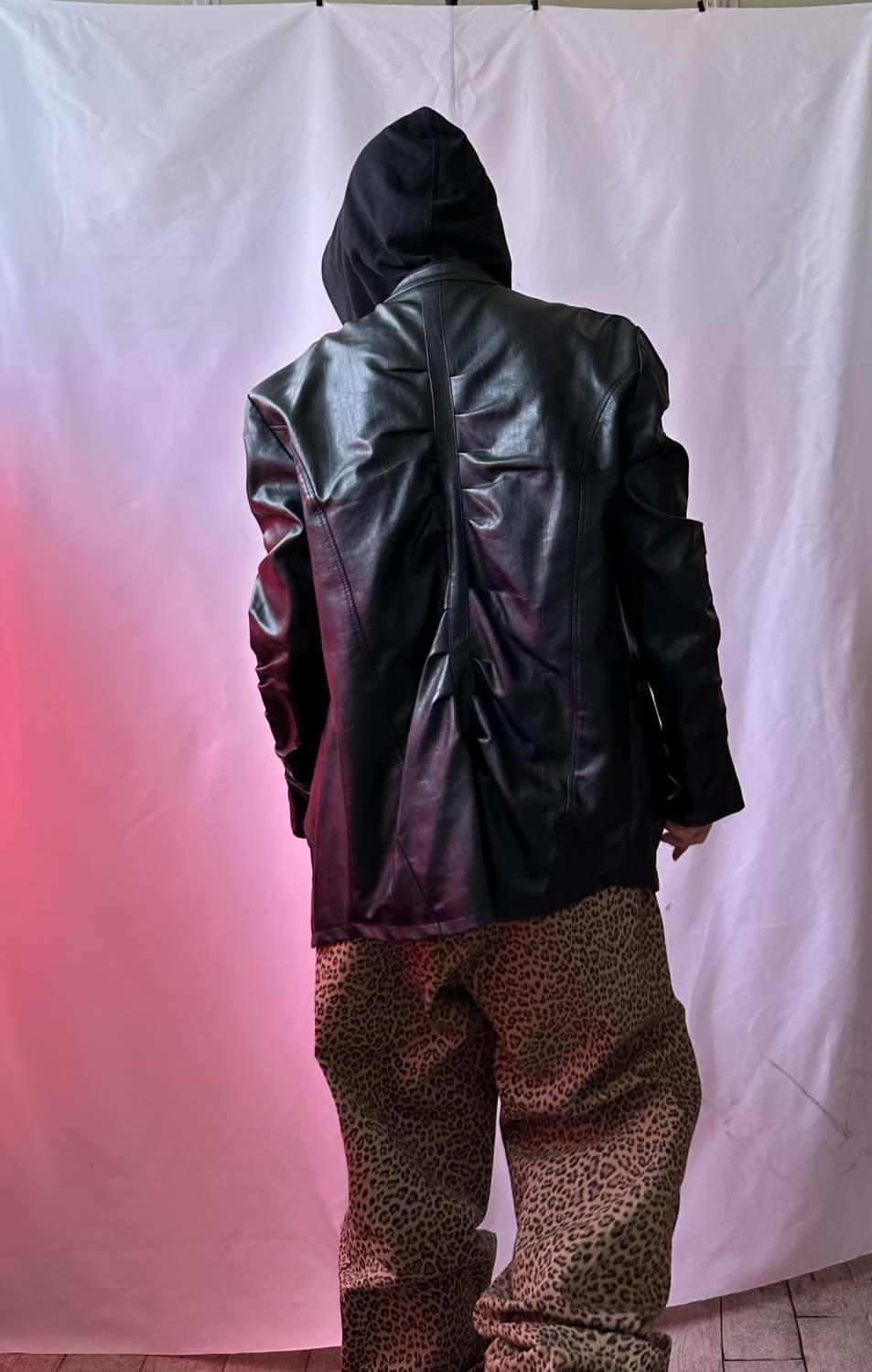 NACHE shirring leather jacket 상품이미지2
