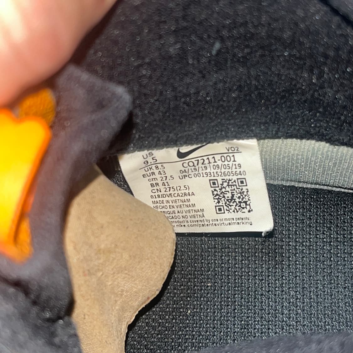 NIKE 나이키 에어포스 1 하이 윈터 고어텍스 블랙 275 상품이미지8