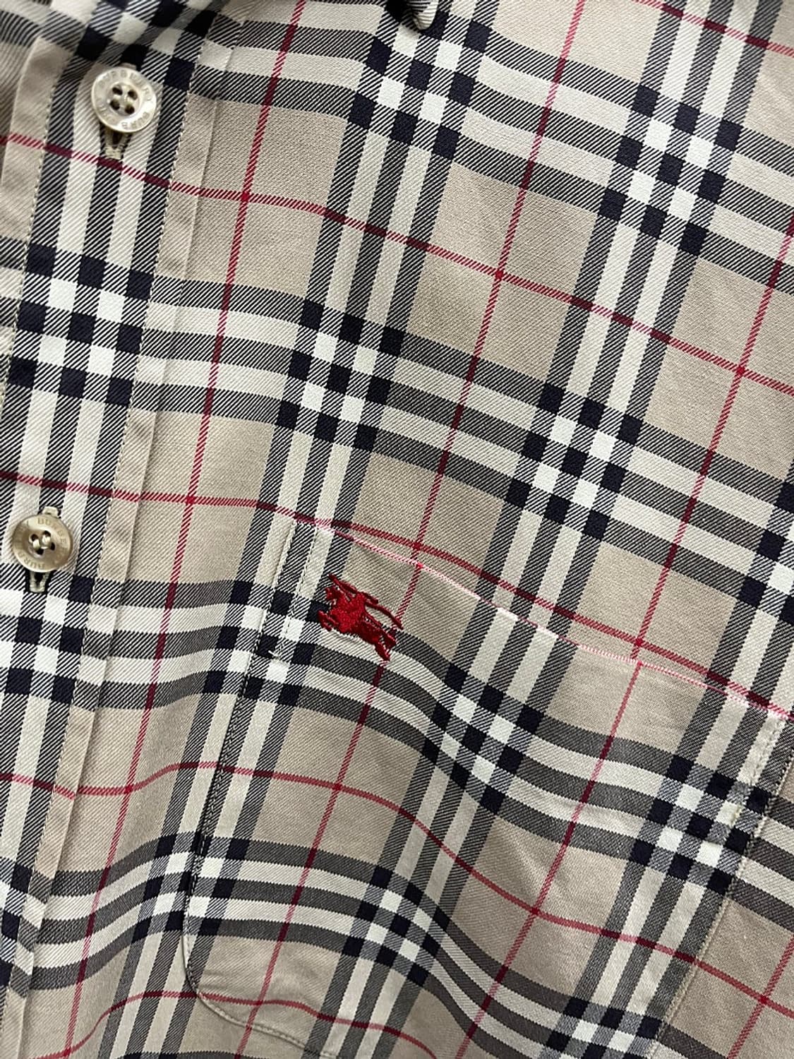 105) 버버리 모카베이지 체크셔츠  상품이미지2